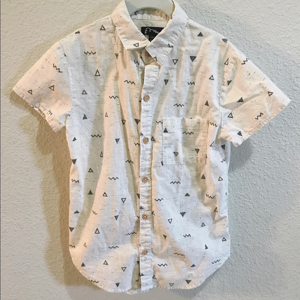 Boys Button Down Short Sleeve Shirt